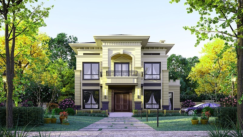 宝山中式合院住宅，开放庭院与邻里乡亲更亲近